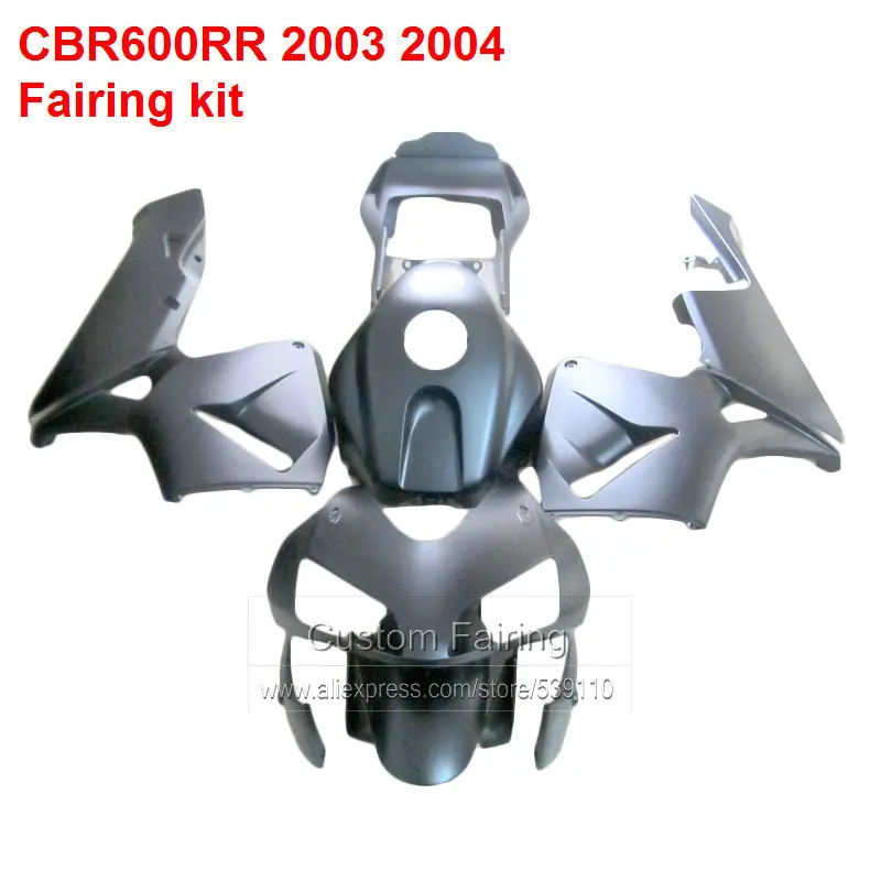 

Fairings For HONDA CBR600RR 03 - 04 INJECTION MOLDED ( Matte Black ) Fairing Kit Xl08