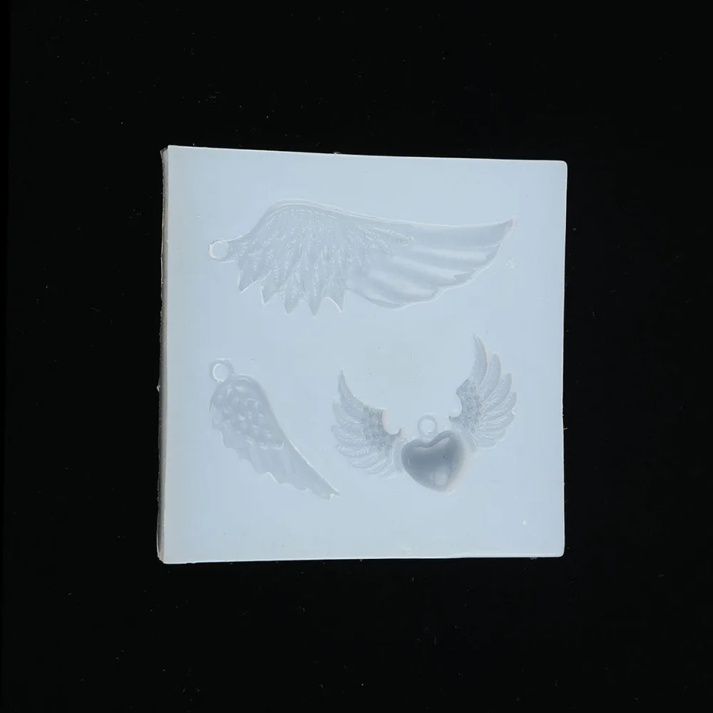 

Форма для изготовления аксессуаров DoreenBeads из силиконовой смолы для самостоятельного изготовления ювелирных изделий, квадратное белое крыл...