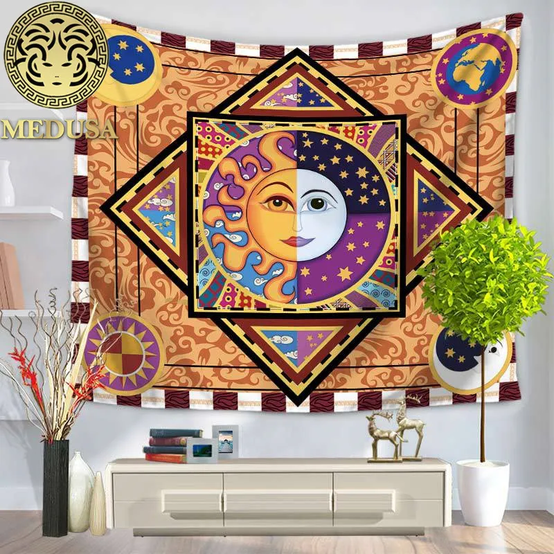 Медуза сын Бог индийские стены гобеленовое пляжное полотенце настенный ковер