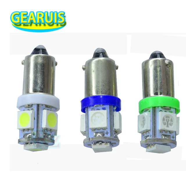 10 шт. 6 3 V 6V DC неполярный T4W BA9S 5 SMD 5050 светодиодный пинбол машины светильник лампа