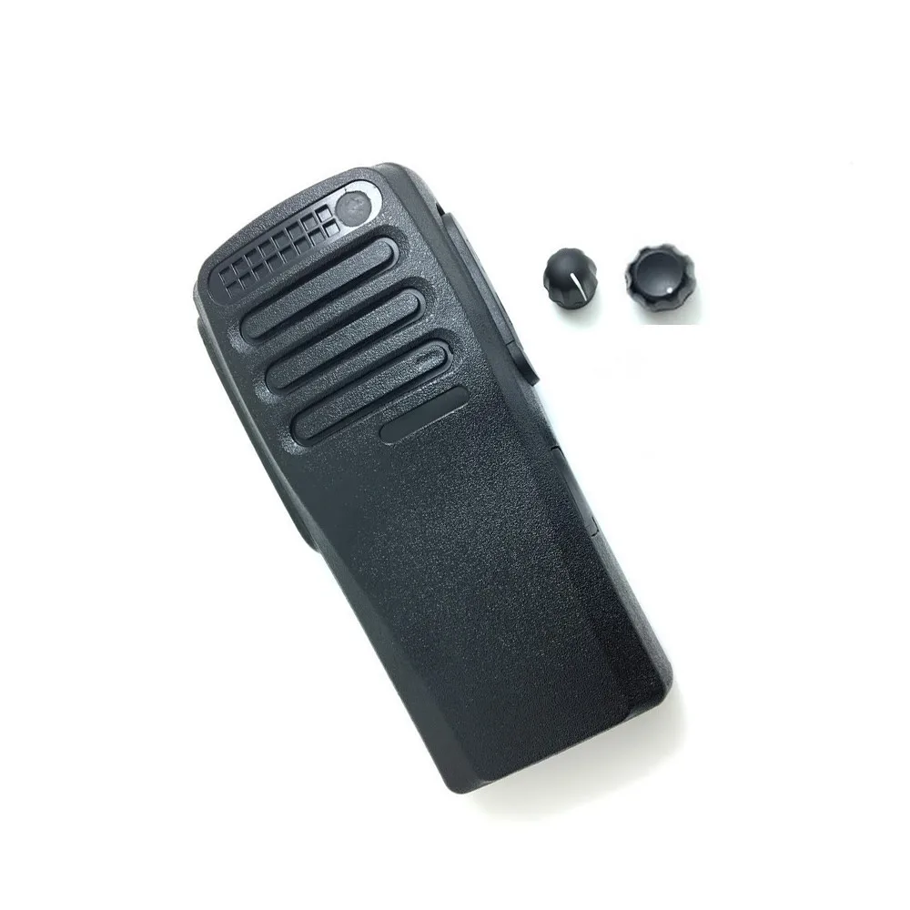 YIDATON Black Color housing shell front case with volume and channel knobs for motorola XIR P3688 DP1400 DEP450 walkie talkie