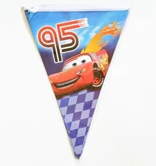 90 шт Macqueen Машинки с днем рождения Дети Свадьба мальчик Душ Баннер тарелки и