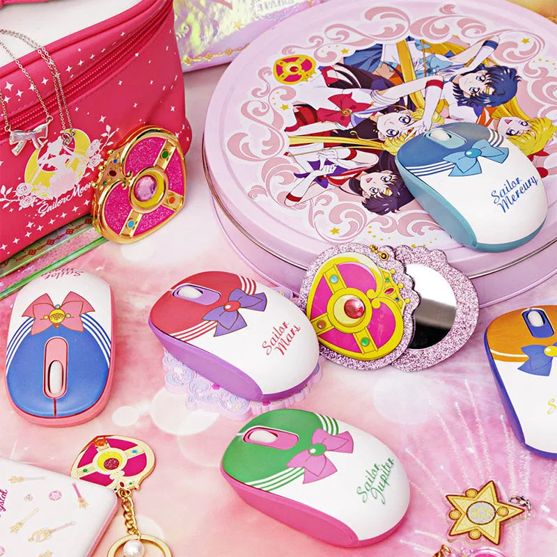 sailor moon Sailor Senshi Wireless gaming mouse Mercury Jupiter Venus mars USB costume props