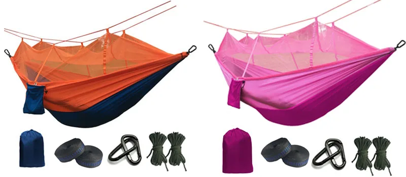 Ultralight Mosquito net Parachute Hammock with Anti-mosquito bites for Outdoor Camping Tent Using sleeping Free shipping