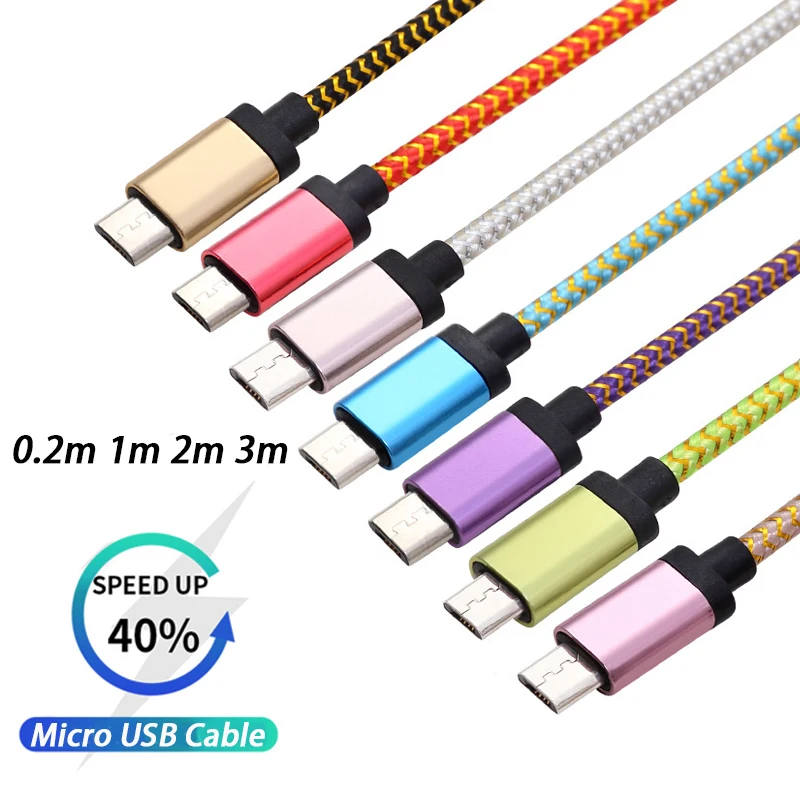 20 см 1 м 2 3 Micro Usb кабель для быстрой зарядки Microusb huawei Honor 8X 8C P9 10 Lite Y9 2019 Android зарядный