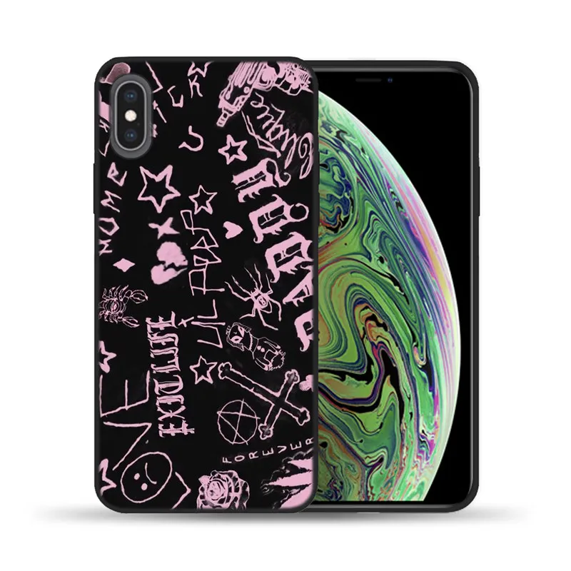 6 Чехлы для телефонов Lil Peep Mode для iPhone X, 6, 7, 8 Plus, 5, 5S, 6 S, SE, мягкий силиконовый черный чехол LilPeep для iPhone 11 Pro, XS, Max, XR - Цвет: 6