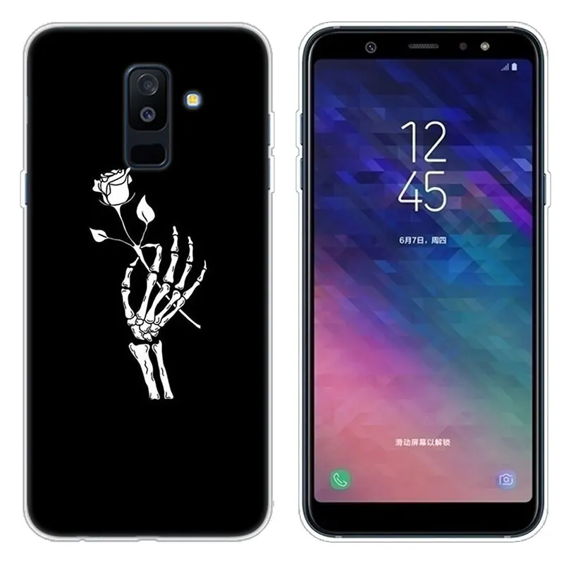 Чехол Dark Skull Art из силикона для Samsung Galaxy A90 A80 A70 A60 A50 A40 A30 A10 A20E A2CORE A9 A7 A8 A6 Plus 2018 A5 2017.
