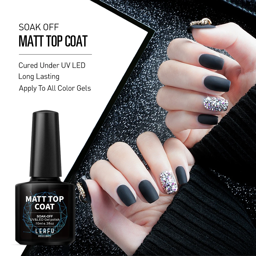 Modelones 4 шт./лот Матовый верх матовый эффект впитывается базовый топ покрытие для