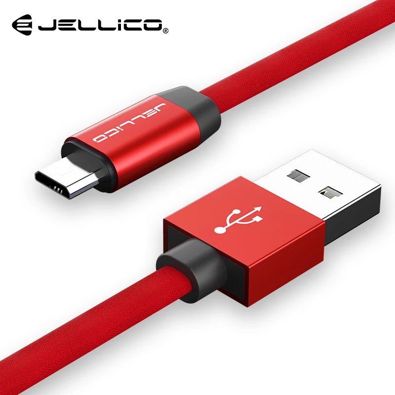 Red Jellico 3.1A Micro USB кабель Реверсивный для Xiaomi 4 Redmi 4X Быстрая зарядка USB ЗУ для мобильного телефона кабель для передачи данных для samsung S7 8 - Цвет: Red