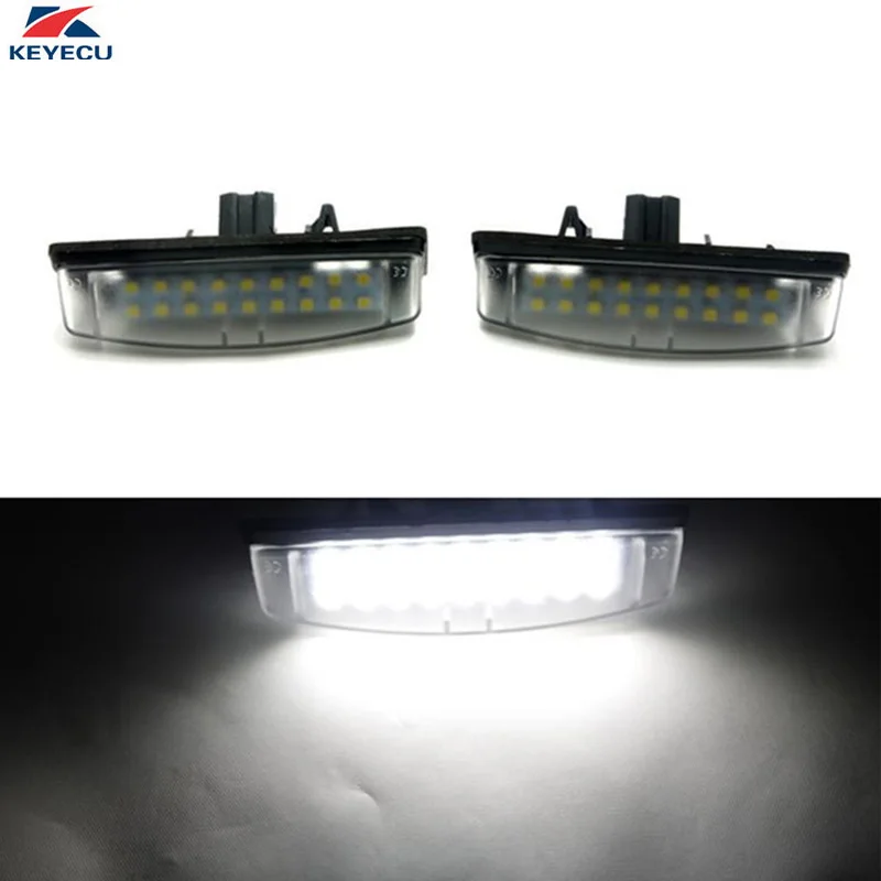 KEYECU 2 шт. 18SMD Белый светодиодный номерной знак для Toyota Camry Aurion Avensis Verso Echo Prius и