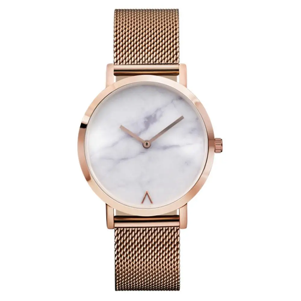 

New Stylish Ladies Watch Wrist Watch For Women Quartz Marblel Dial Casual Clock Zegarek Damski