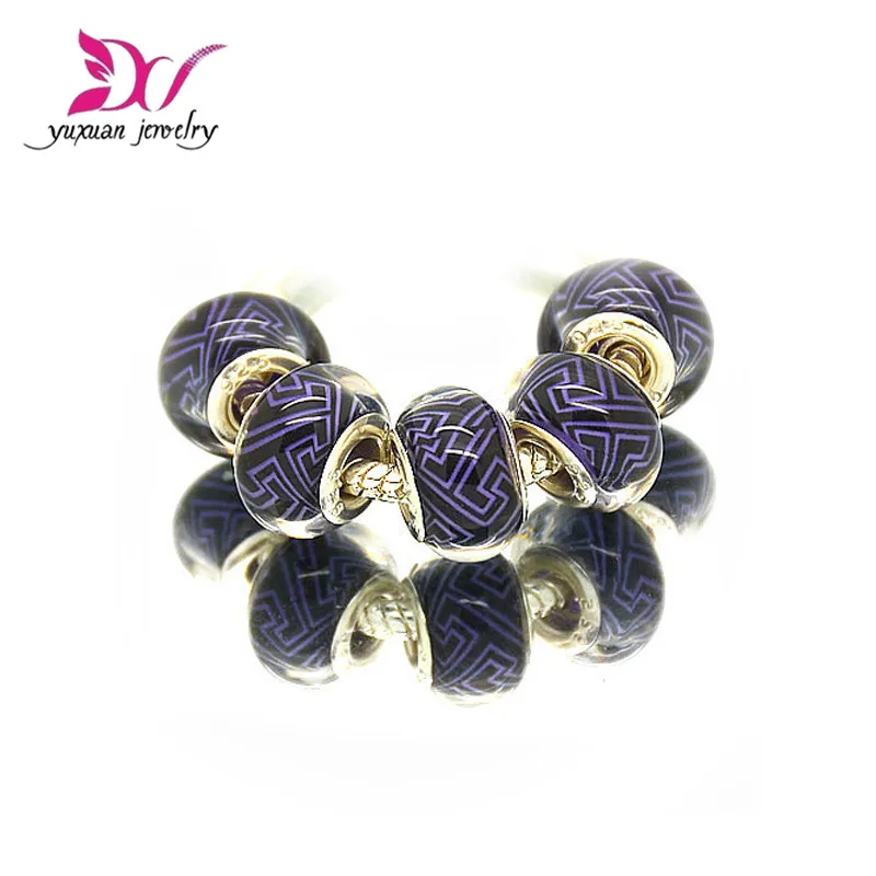 Бесплатная доставка 14 мм акриловые европейские Подвески бусины шнур большое