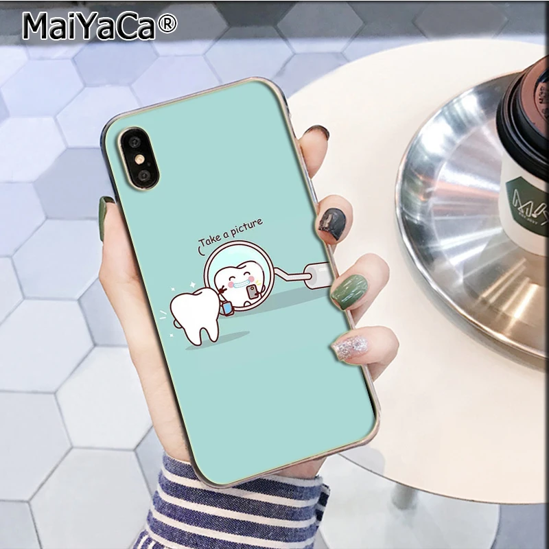 MaiYaCa мультфильм медицина медсестры доктор стоматолога персонализированный Телефон чехол для iPhone 5 5S SE 6 6S Plus 7 8 XR X XS MAX Shell