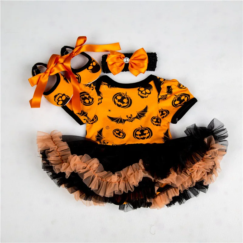 Лидер продаж комплект одежды для малышей из 3 предметов Хэллоуин костюмы одежда