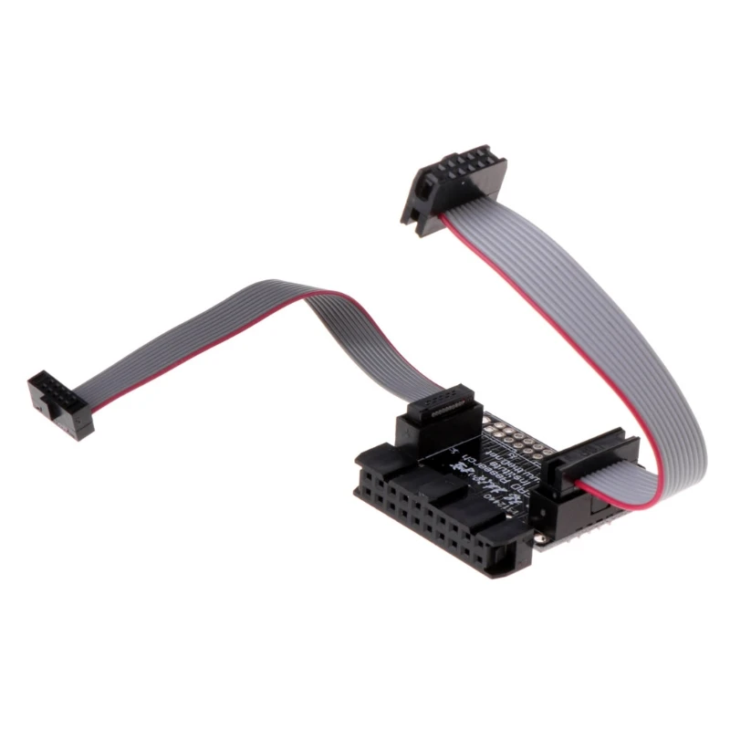 Плата адаптера для 20P 2 54 мм JTAG к 10P 0 1 27 SWD интерфейсный конвертер|Детали и
