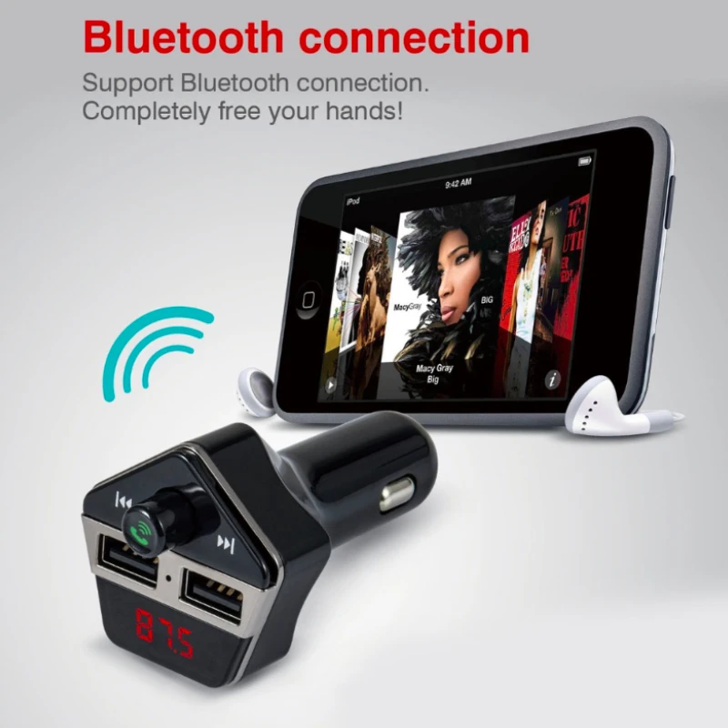 Передатчик автомобильный комплект беспроводной Bluetooth Автомобильный fm