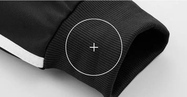 

Rlyaeiz 2018 Autumn Tracksuit Mens Sportswear Sets Fleece Warm Striped Zipper Hoodies + Pants Sporting Wear Male Sporting Suit