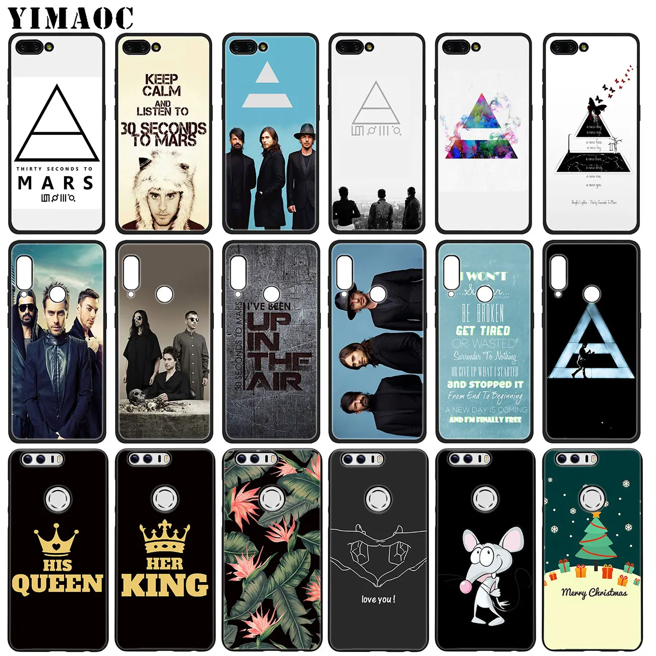 YIMAOC 30 Second To Mars 30STM Мягкий силиконовый чехол для Huawei Honor 20 Pro 8C 8X 8 9 9X 10 Lite 7X 7A