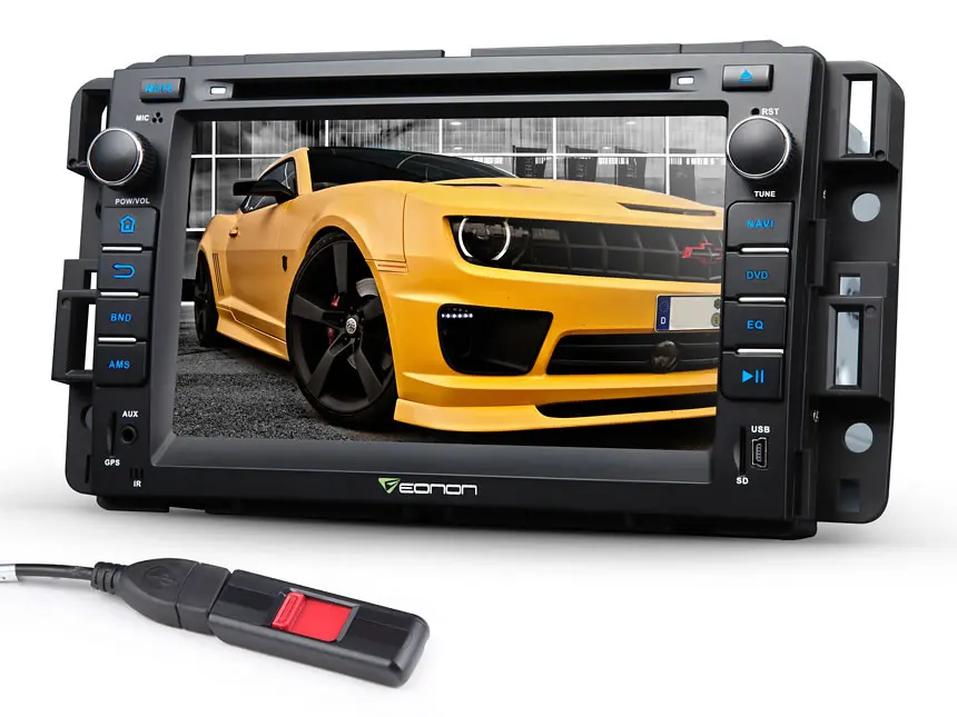 Eonon 7 "Quad Core Android 6.0 Marshmallow Автомобильный DVD Радио для GMC Acadia 2009-2011 и Sierra Yukon 2008-2011 |