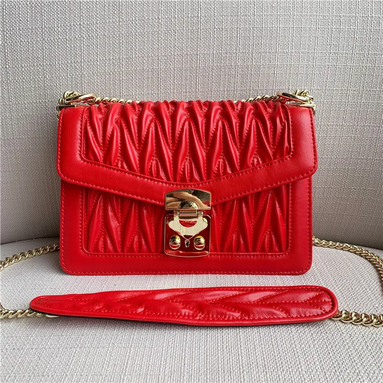 Sheepkin женская сумка на плечо красная через с клапаном сумки для девочек Bolsa Feminina