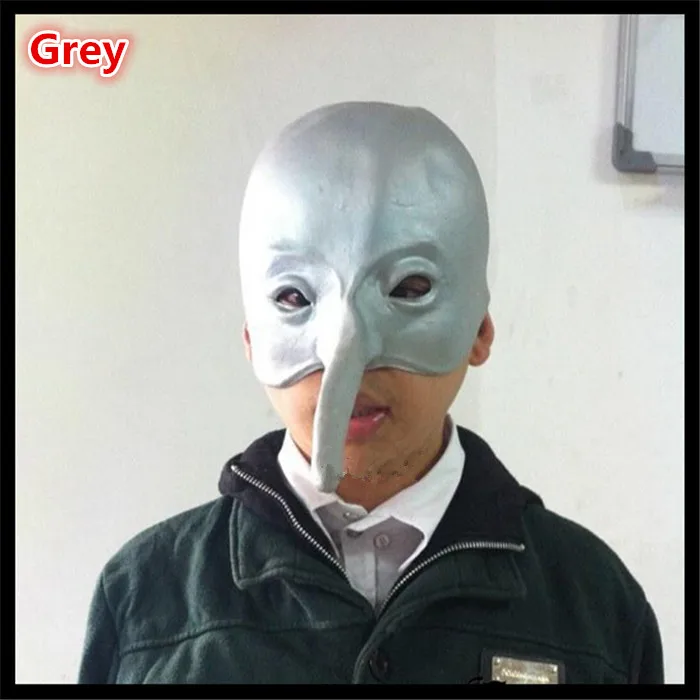 Хэллоуин Вечеринка Косплей длинный нос дятел маска резиновая латексная животное