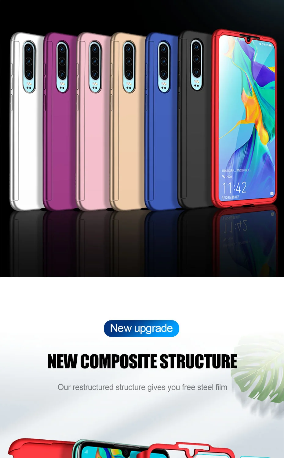 360 Полный чехол для телефона huawei Honor 20 чехол противоударный чехол для Honor 20Pro 8 9 10 Lite 8S 8C 8X 8A Передняя и задняя оболочка
