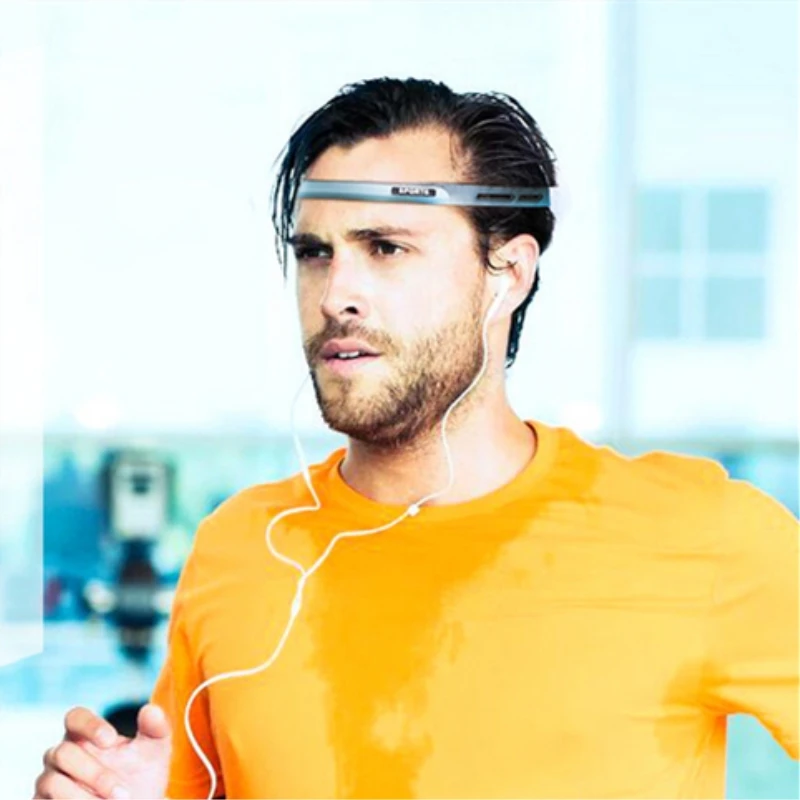 1 шт. эластичное Оголовье Sweatband Мягкий силикон пробежек занятий йогой бандаж для