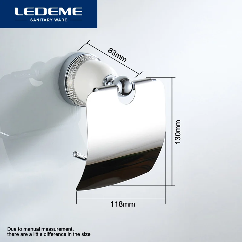 LEDEME Туалет Бумага держатель Керамика базы настенное крепление для туалетной