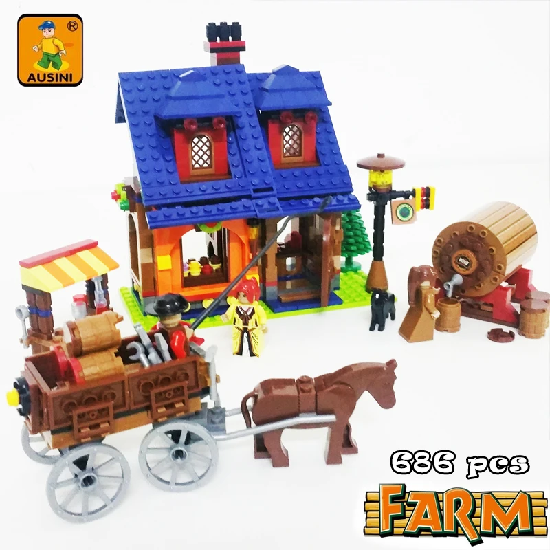 Ausini модели Здание игрушка Совместимость с LEGO Лего Legos Конструктор A28704 686 блок