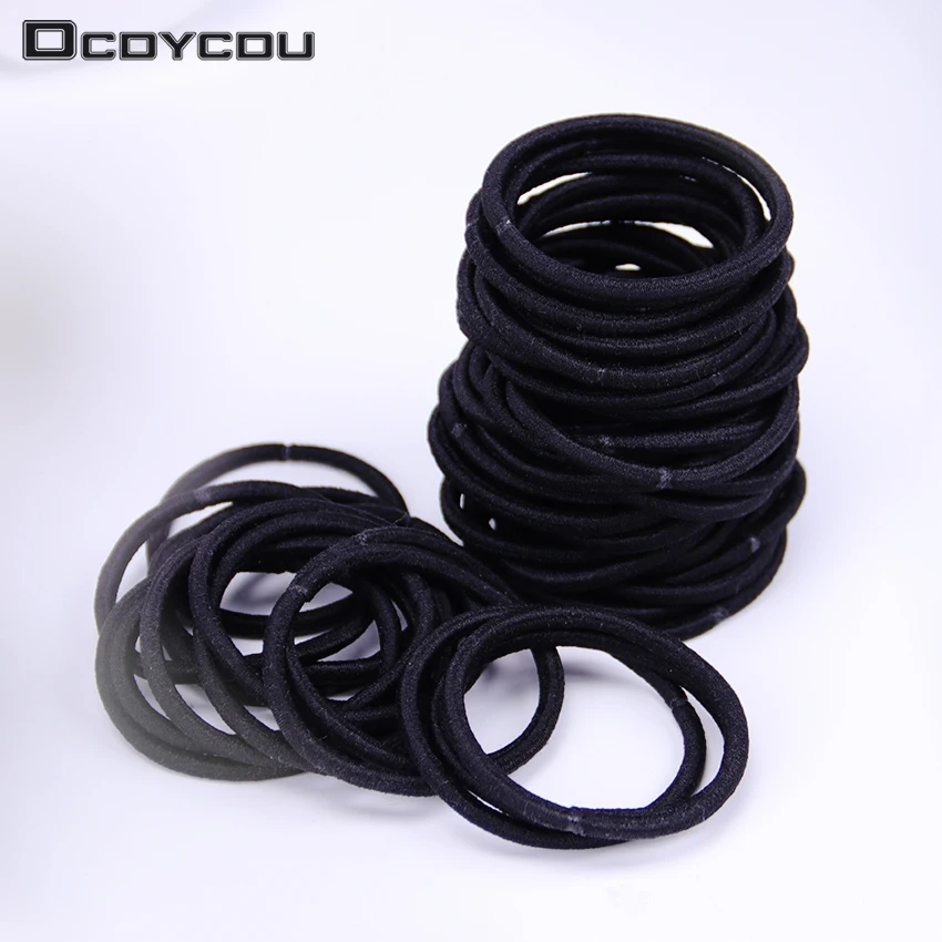 

10PCS Women Hair Accessories Classic Black Seamless Elastic Hair Bands Girl Hairband Hair Rope Gum Rubber Band