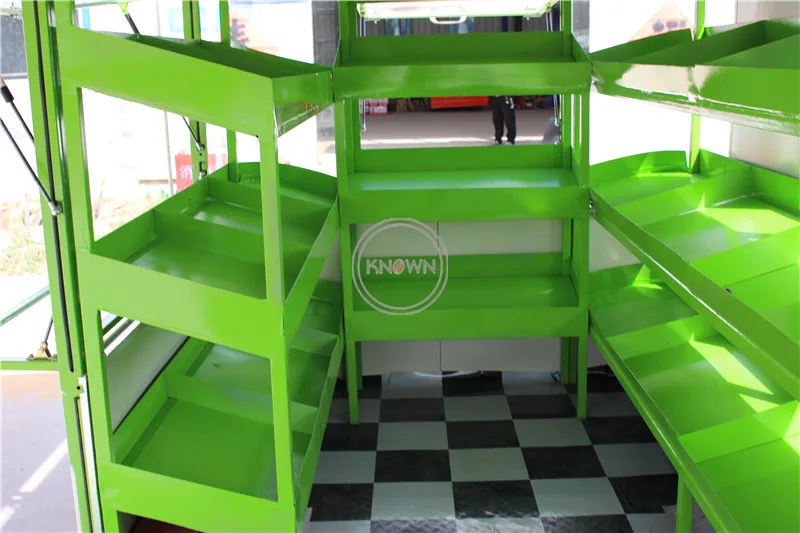 4 колеса электрический грузовик для пищевых продуктов мобильный Кухня Кофе