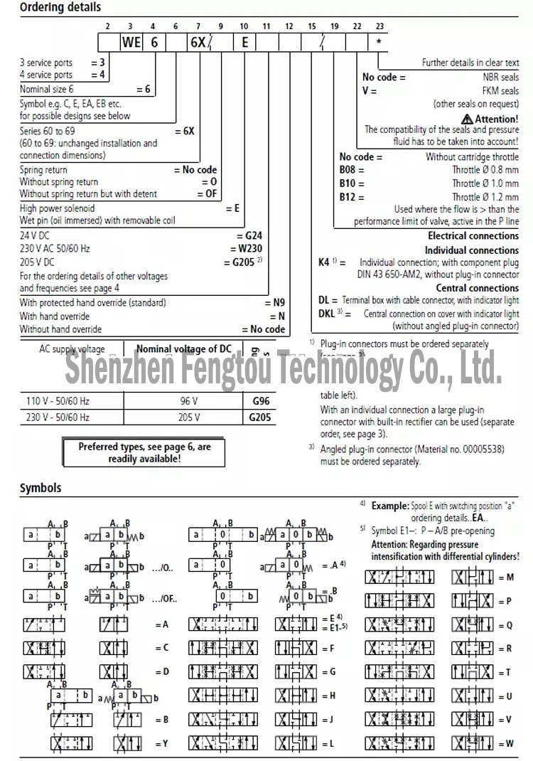 Rexroth направленный клапан R900561272 4WE 6 C6X/EG24N9K4 4WE6C6X/EG24N9K4