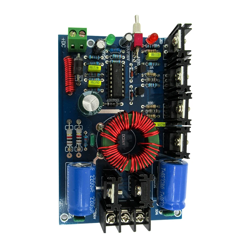 Lusya Инвертор постоянного тока трансформатор Питание доска для автомобиля DC12V двойной 24V для 180 Вт HiFi усилитель F7-009