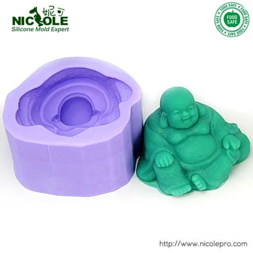 3D форма Nicole Buddha для резьбы в виде соли силиконовая мыла|soap moulds|silicone soap mouldsclay mold |