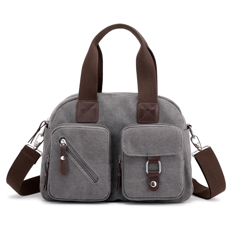 Высококачественные женские сумки на молнии винтажные холщовые сумки-тоуты