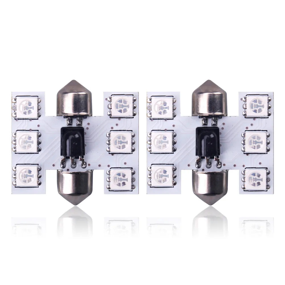 2 * пульт дистанционного управления автомобиля RGB Светодиодное освещение