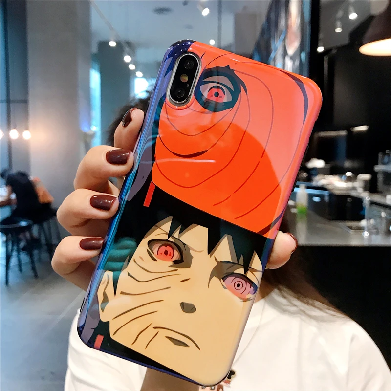 4 Наруто Аниме боль Саске Uzumaki чехол для iPhone 6 S 7 8 Plus X XR XS MAX мультфильм глянцевый Blu-Ray Мягкий силиконовый чехол - Цвет: 4