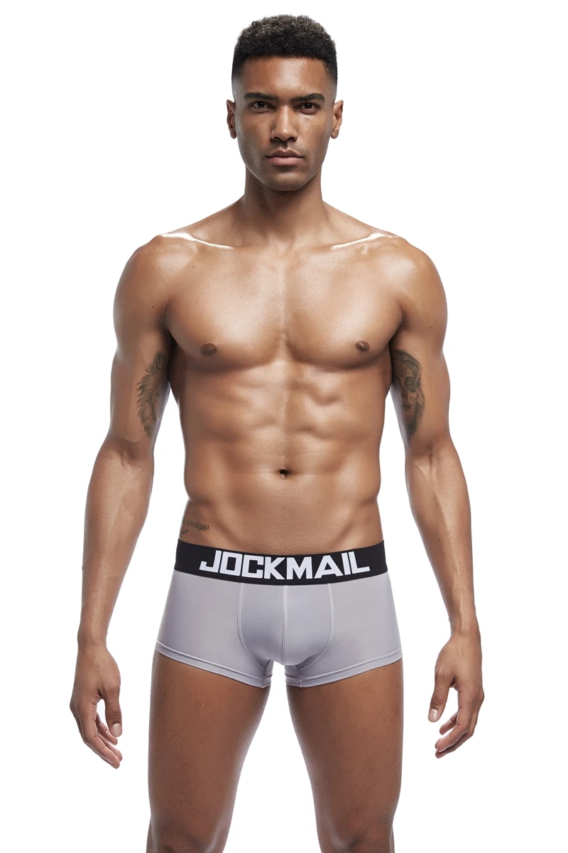 JOCKMAIL, мужское нижнее белье, боксеры, брендовые, мужские боксеры, шорты, сексуальные, u-образные, выпуклые, мужские, s трусы, мягкие, крутые, шелк, мужские боксеры