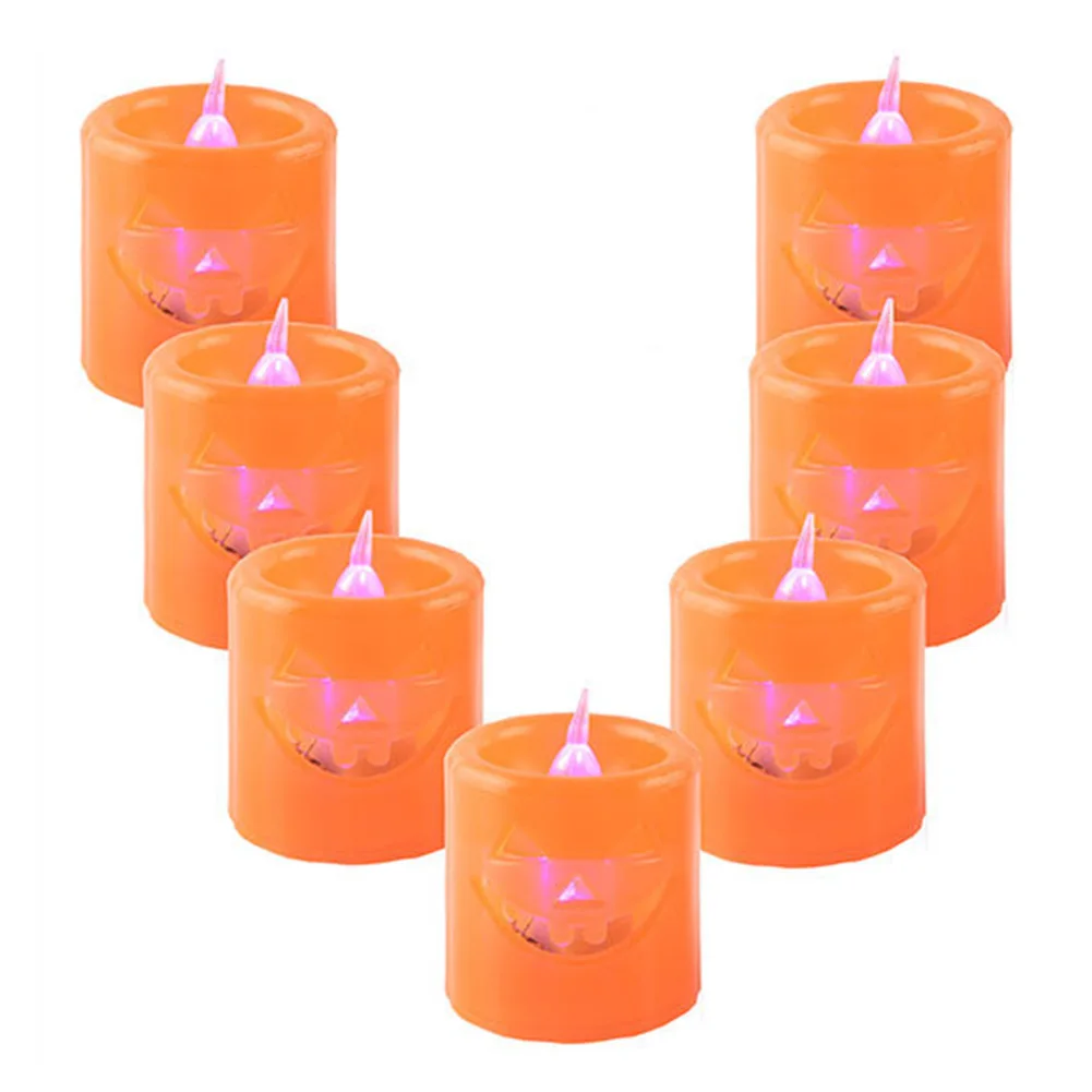 Украшение Led стол Holloween Ghost выдолбленная маленькая свеча свет дома вечерние тыквы