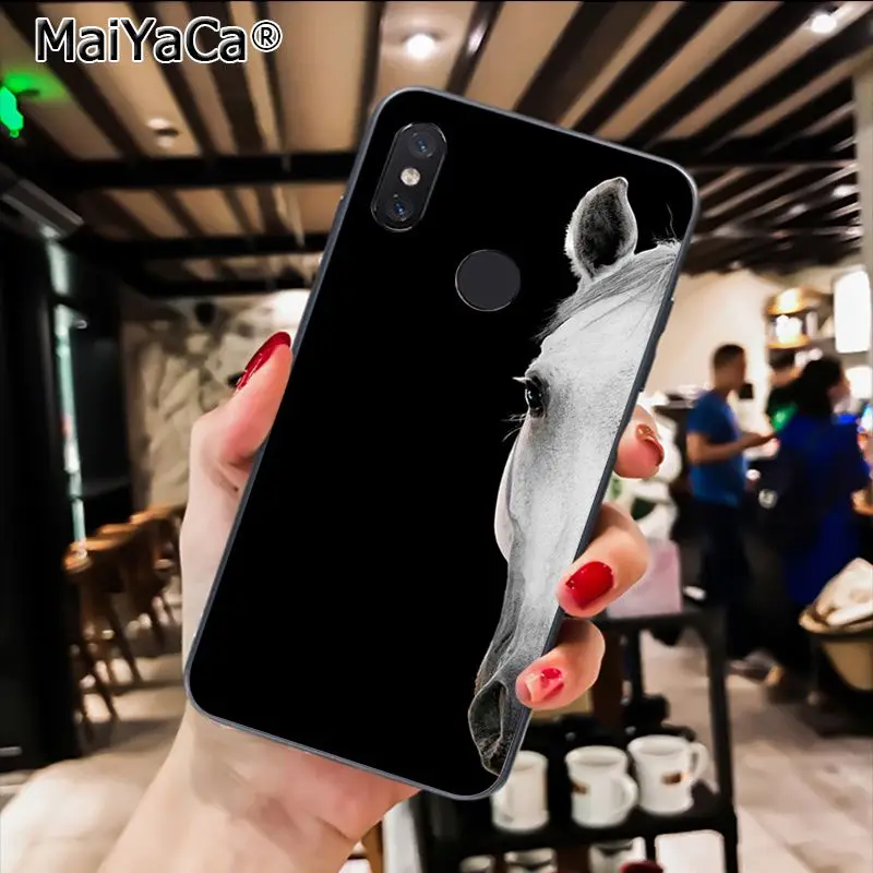 MaiYaCa животное лошадь Новинка чехол для телефона Fundas чехол для Xiaomi Redmi8 4X 6A Redmi Go Redmi5 5Plus Note7 8ProA1 A2Lite