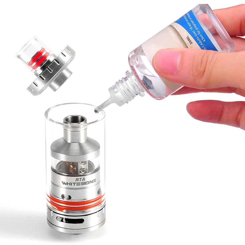 Нержавеющей и Черный Электронная Сигарета Clearomizer RTA Rebuildable Распылитель 3.5 мл