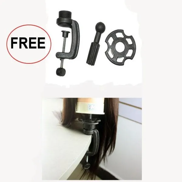 

Mannequin Head Salon 90% Real Hair 22" Blonde Training Hairdressing Practice Cosmetology Mannequins Hair Stylin with Free Clamp