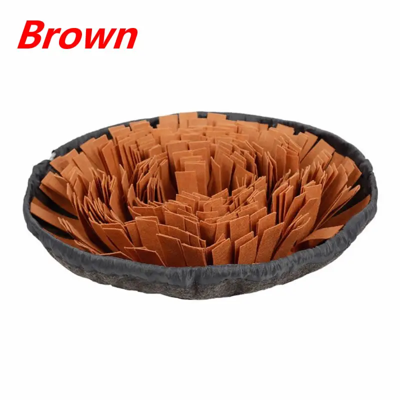 Brown Многофункциональный коврик для домашних животных, коврик для кормления собак, анти-клещ, миска для домашних животных, собак, кошек, потребляет энергию, медленное питание, одеяло паззл, миска - Цвет: Brown