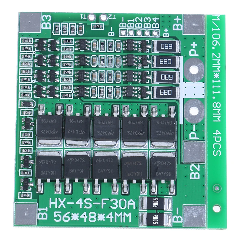 Новый 4S 30a 14 8 v литий-ионный Аккумулятор литиевый аккумулятор BMS Щит защиты