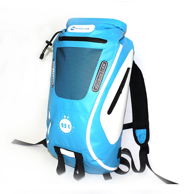 25L Big Capacity Reflective Profession Hiking Backpack Waterproof PVC Travel Bags Functional Beach River Tracing Sailing Dry Bag