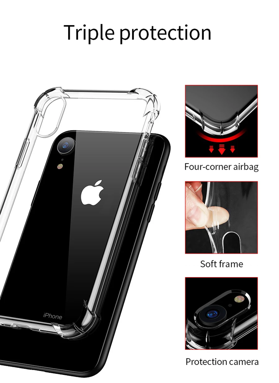 Jaomax мягкий силиконовый прозрачный Анти-осень мороженое пингвинов Чехол для