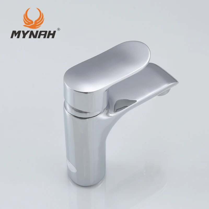 MYNAH Россия,, кран для раковины, хромированный кран, керамический, на бортике, с одним держателем, на одно отверстие, смеситель для умывальника