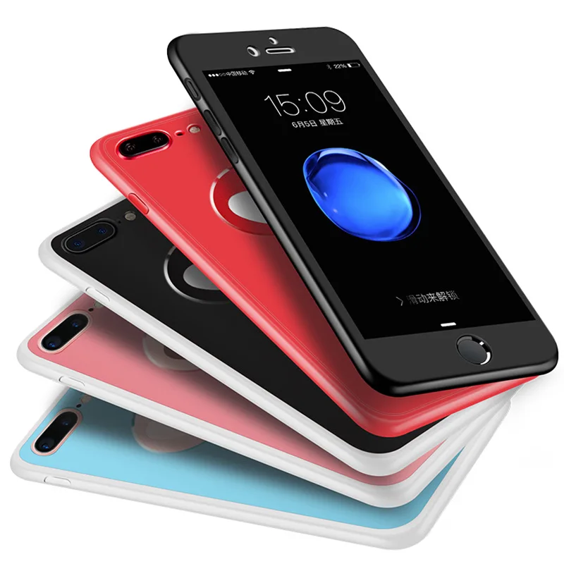 Чехол для мобильного телефона новый стиль iPhone X 6s 7 8Plus 360 градусов все в упаковке