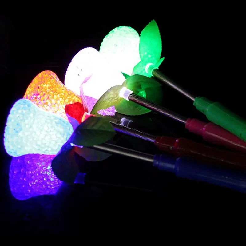 2018 Led свадебное платье 10 шт./лот светящаяся палочка Роза Звезда Любовь Форма флэш