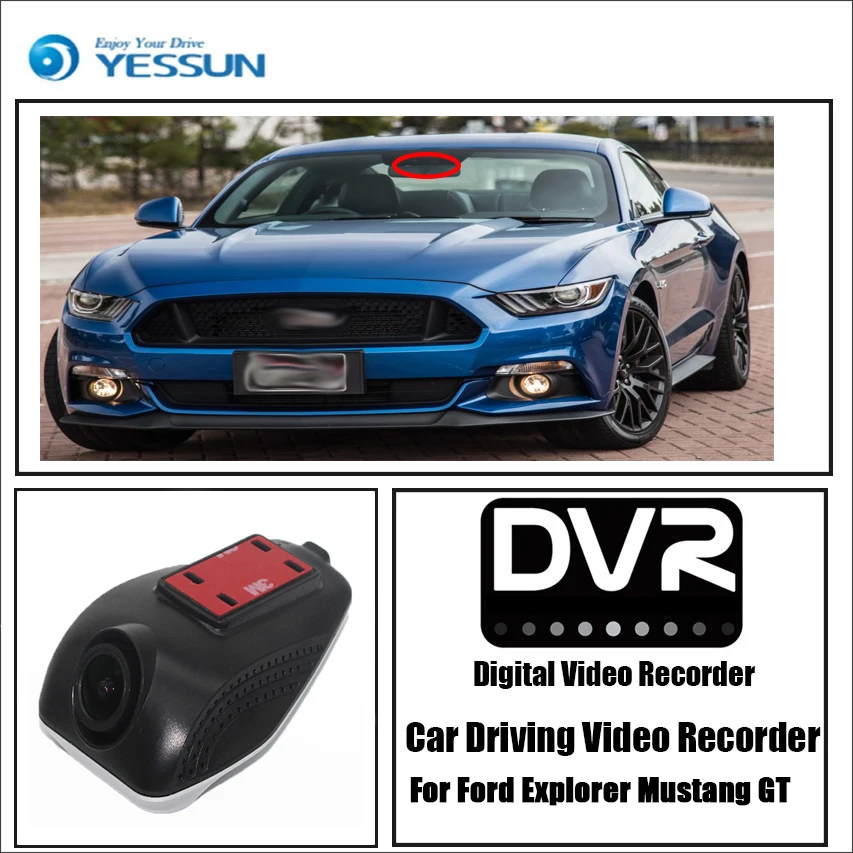YESSUN для Ford Explorer Mustang GT Автомобильный видеорегистратор Wifi DVR мини-камера Novatek 96658